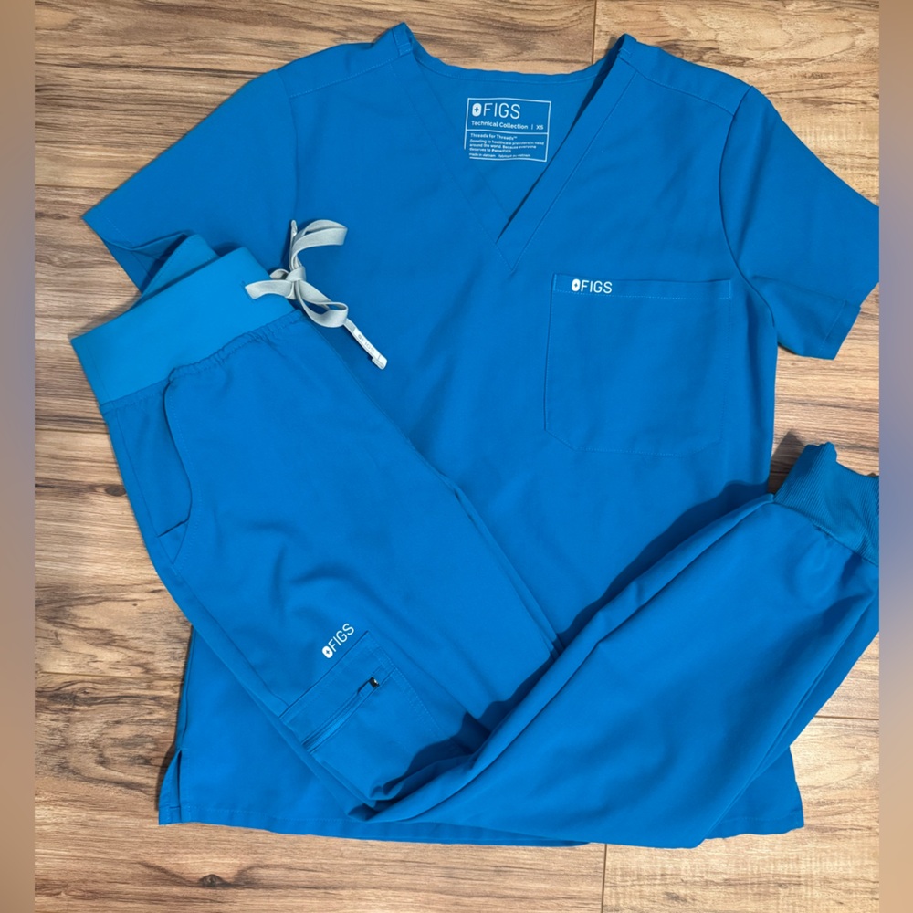 Figs Extreme Blue XS scrub set - Picture 4 of 9